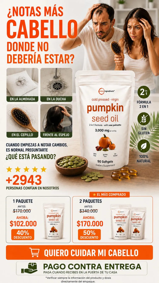 CAPSULAS DE ACEITE DE SEMILLAS DE CALABAZA
